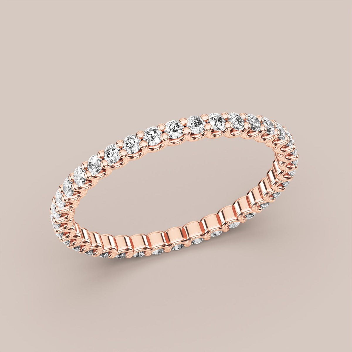 Scallop Diamond Band Full Eternity
