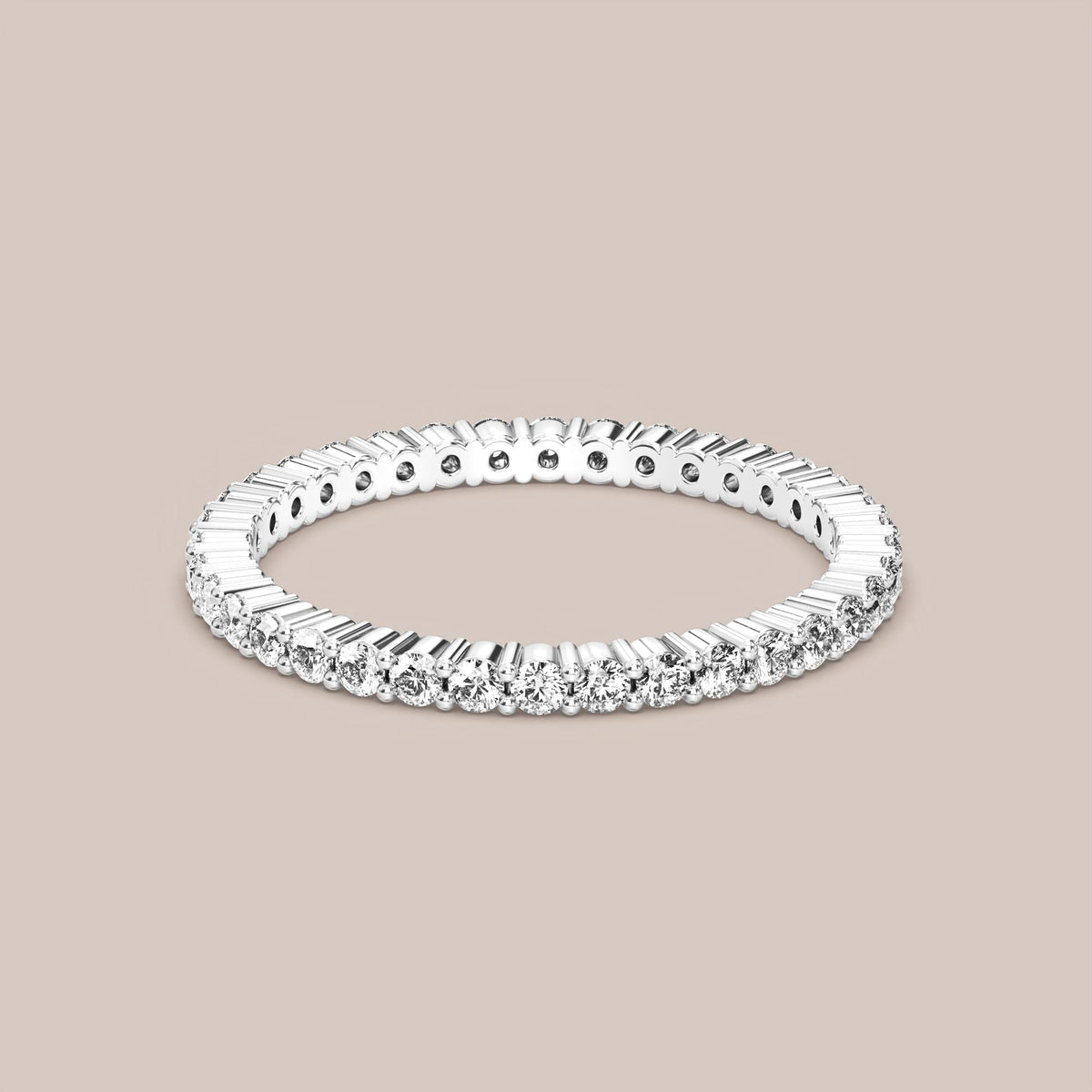 Shared Prong Diamond Band Full Eternity