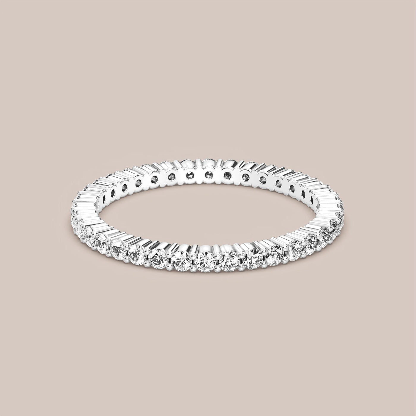 Shared Prong Diamond Band Full Eternity