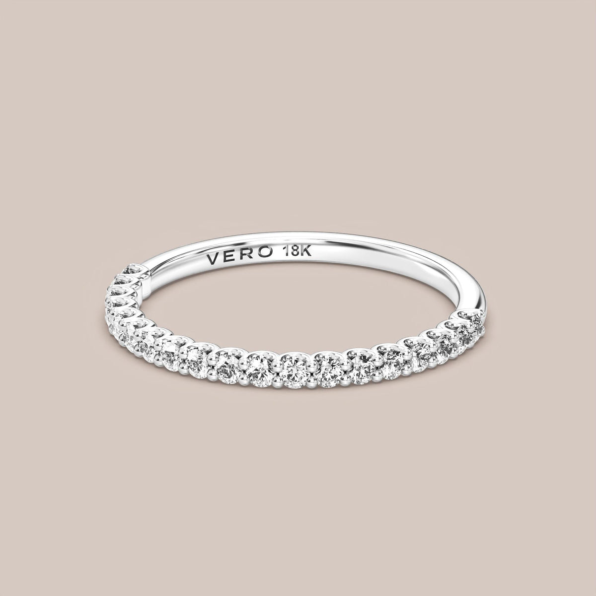 Scallop Diamond Band Half Eternity