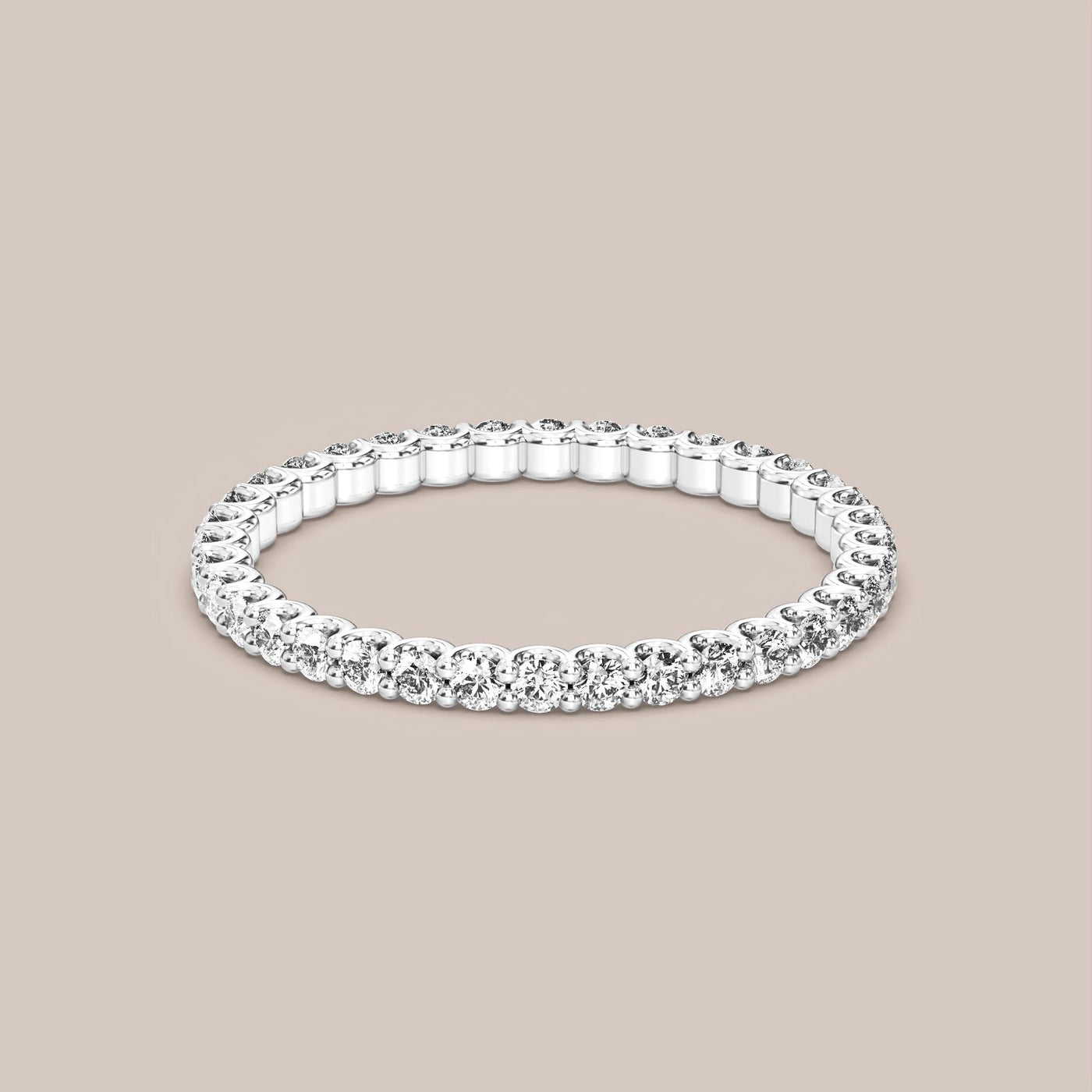 Scallop Diamond Band Full Eternity