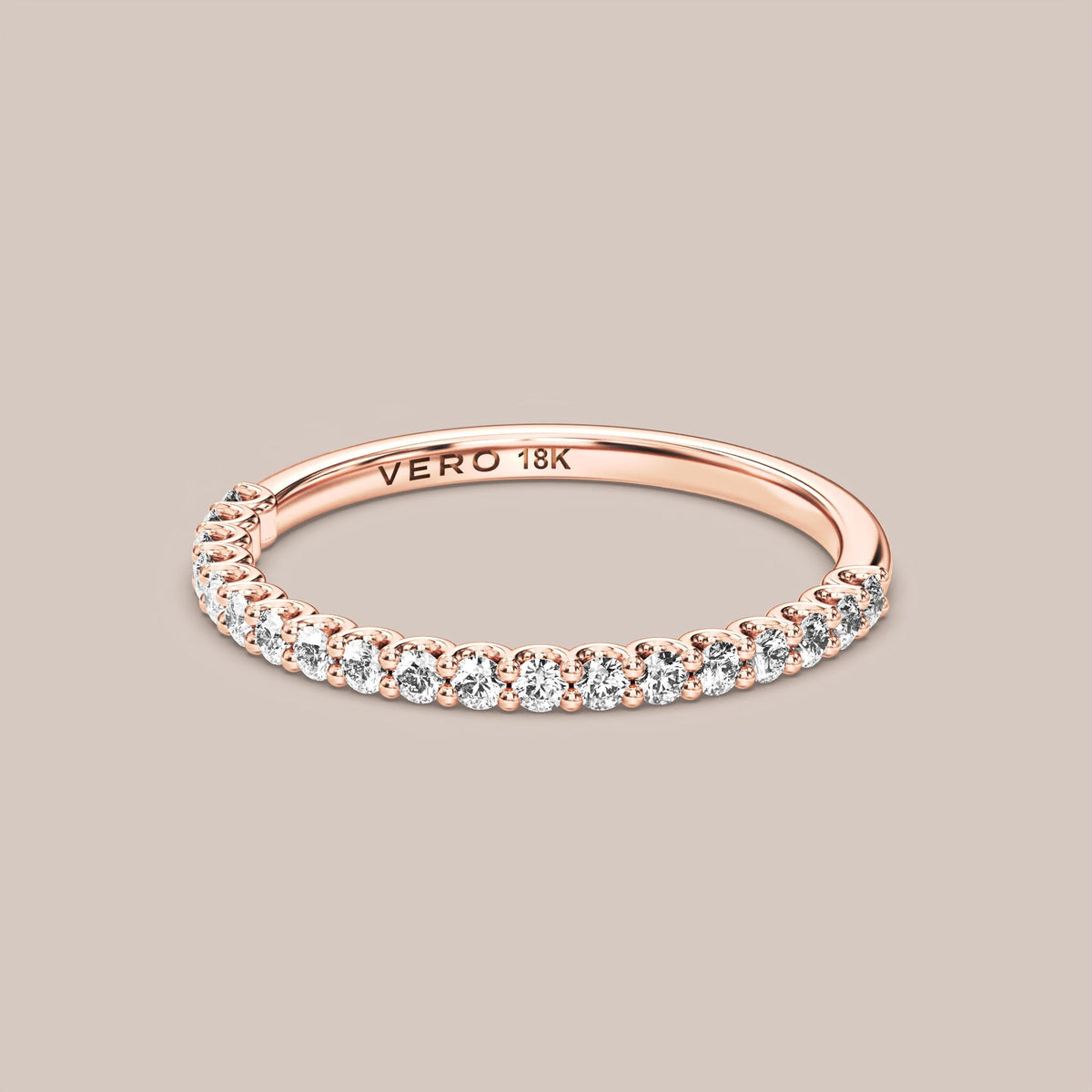 Shared Prong Diamond Band Half Eternity