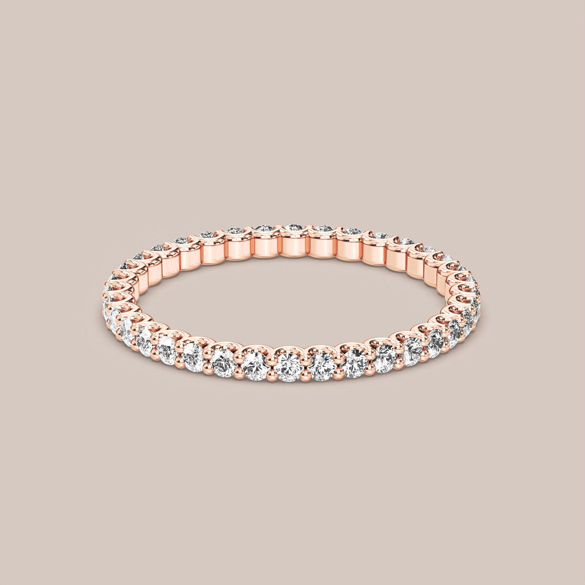 Scallop Diamond Band Full Eternity