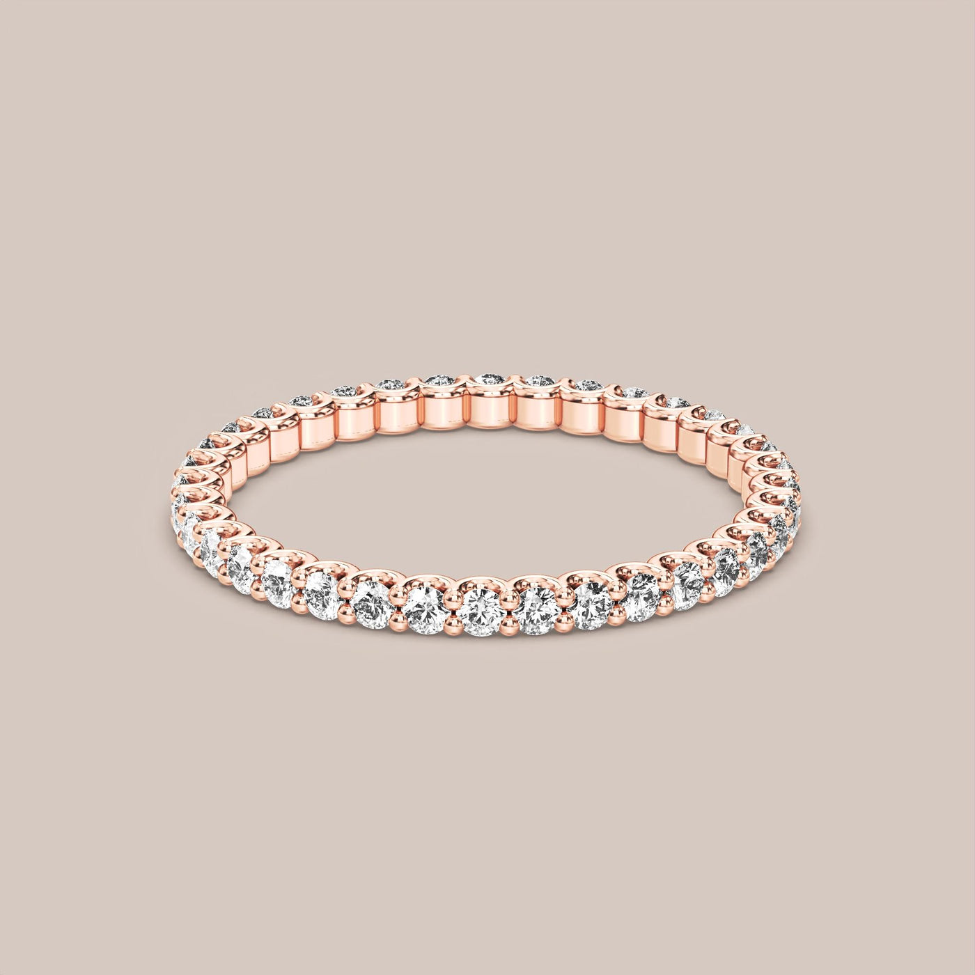 Scallop Diamond Band Full Eternity