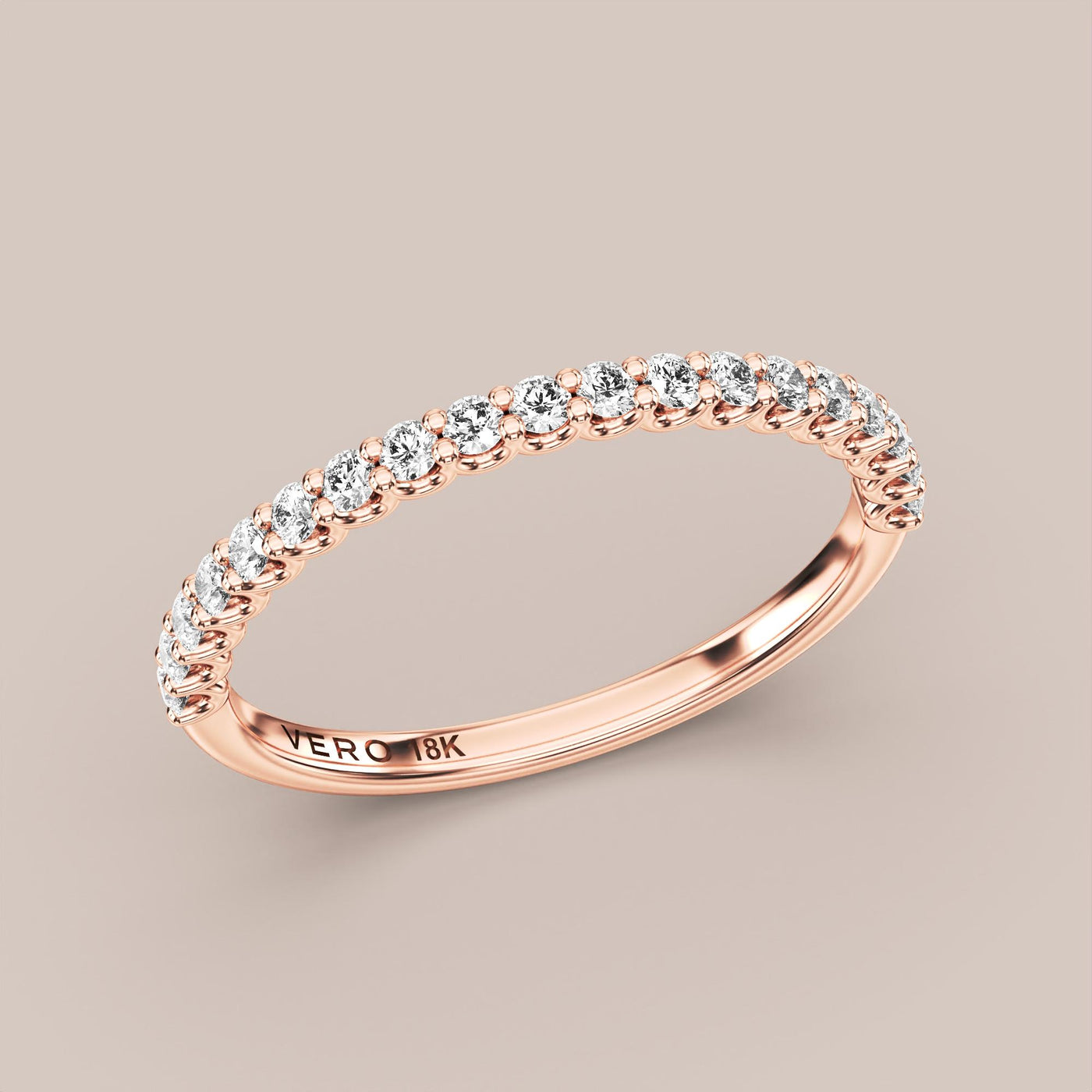 Scallop Diamond Band Half Eternity