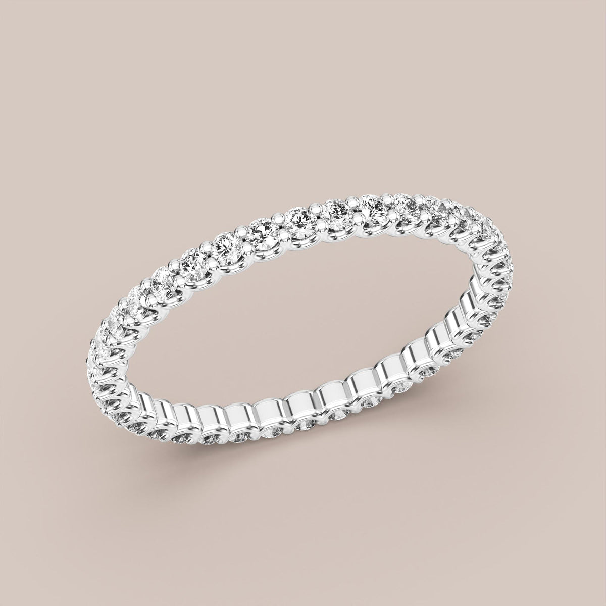 Scallop Diamond Band Full Eternity