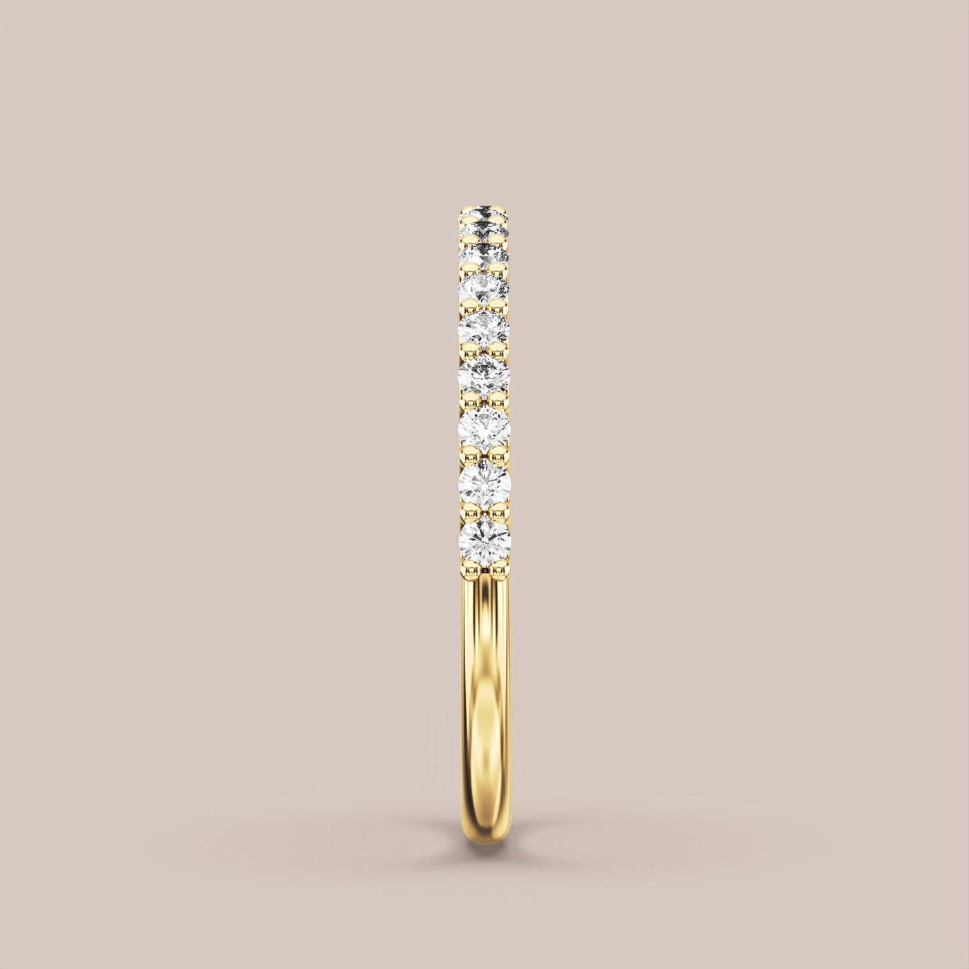 Scallop Diamond Band Half Eternity