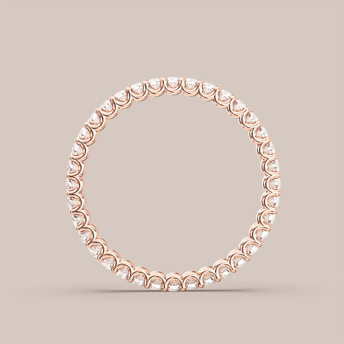 Scallop Diamond Band Full Eternity