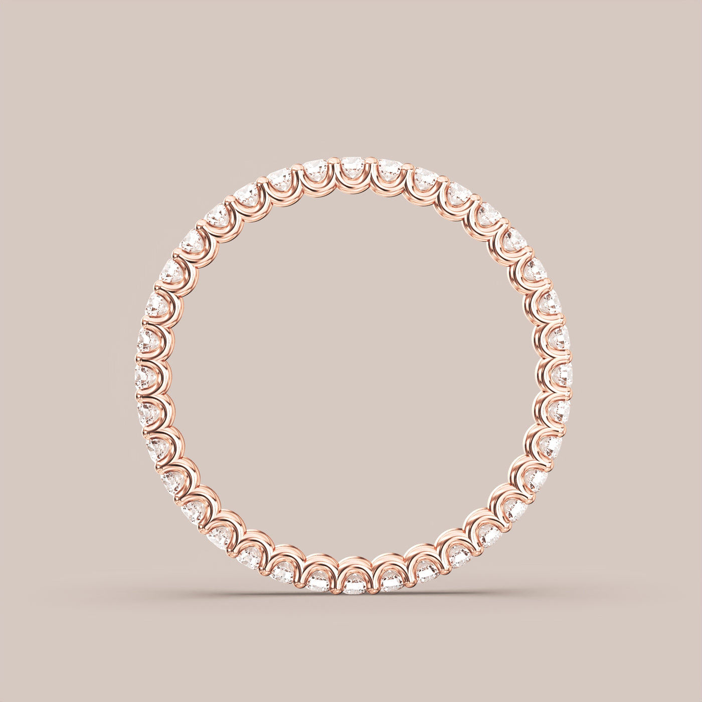 Scallop Diamond Band Full Eternity