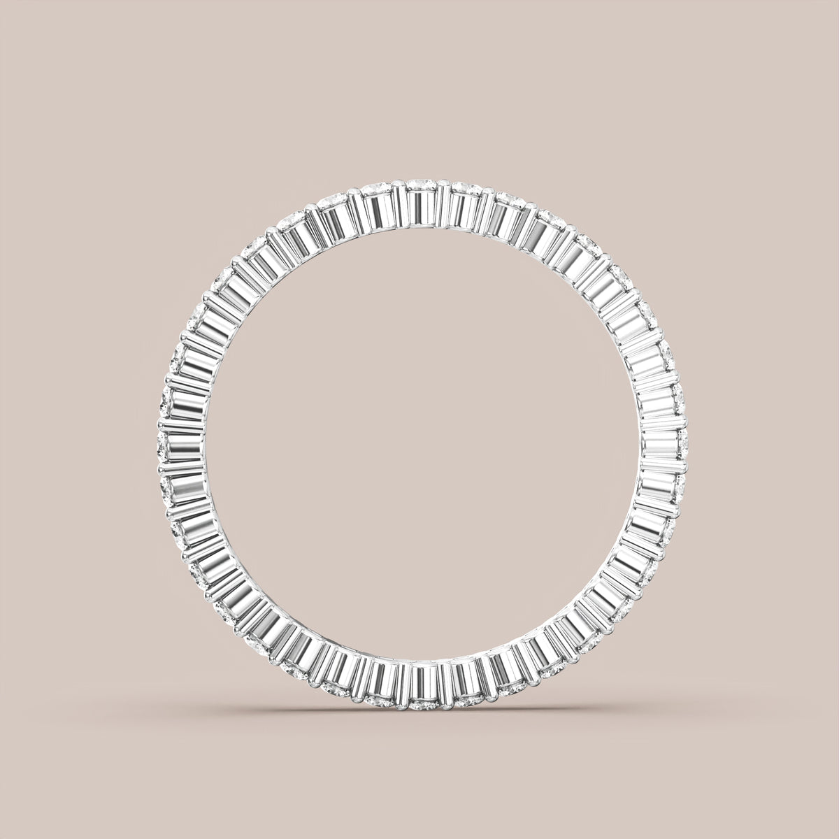 Shared Prong Diamond Band Full Eternity