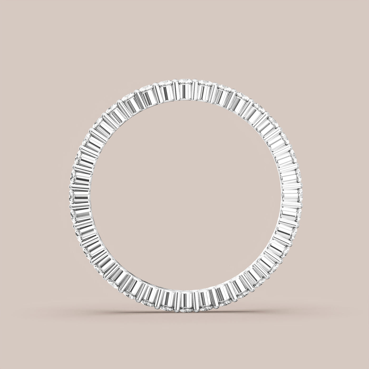 Shared Prong Diamond Band Full Eternity