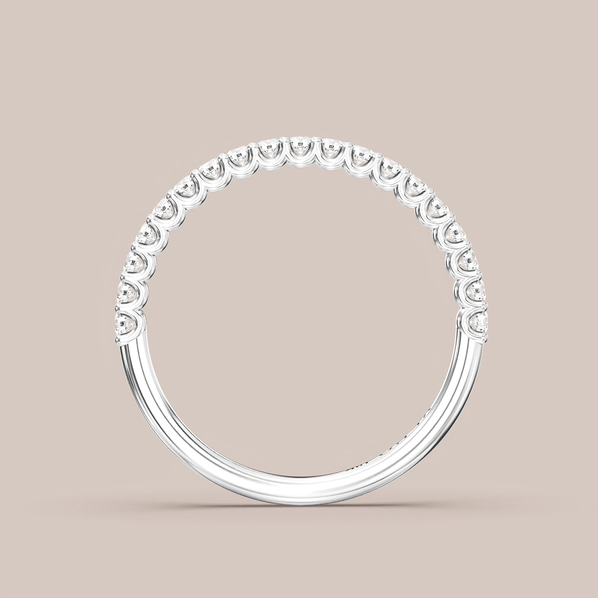 Shared Prong Diamond Band Half Eternity