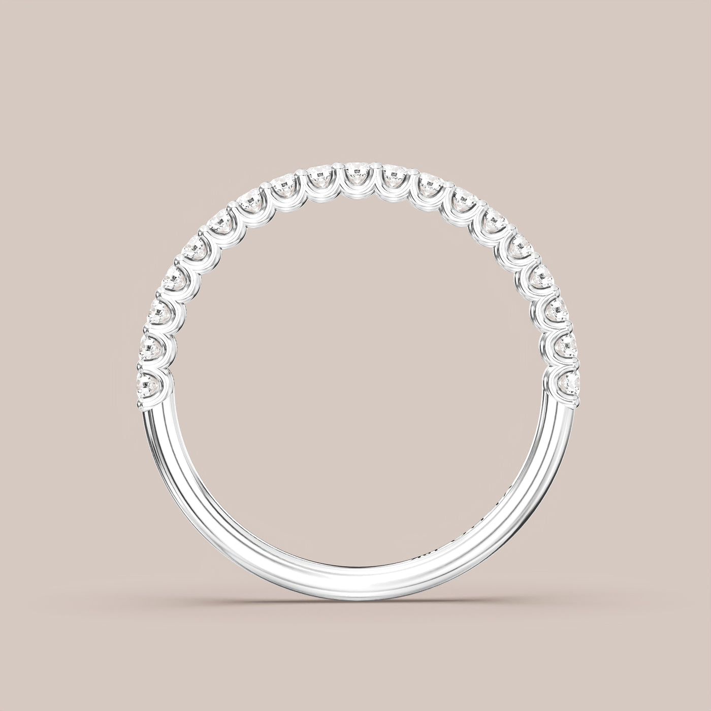 Shared Prong Diamond Band Half Eternity