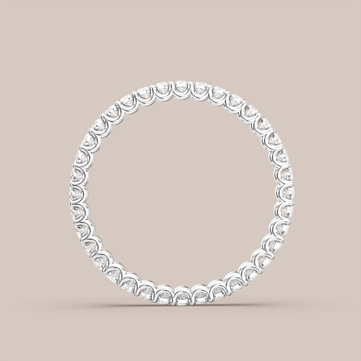 Scallop Diamond Band Full Eternity