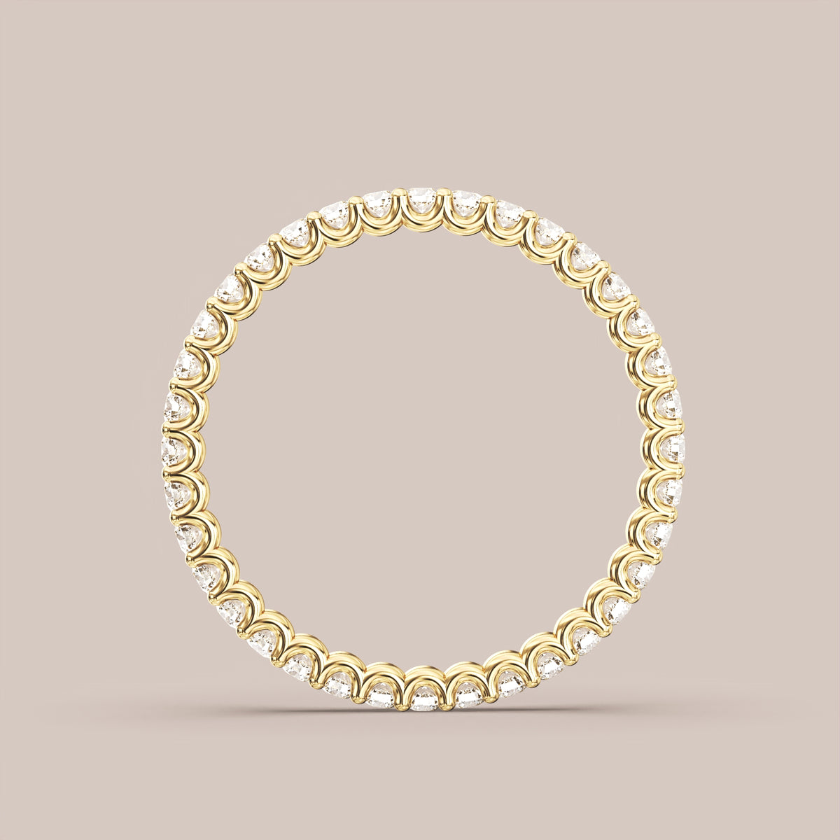 Scallop Diamond Band Full Eternity