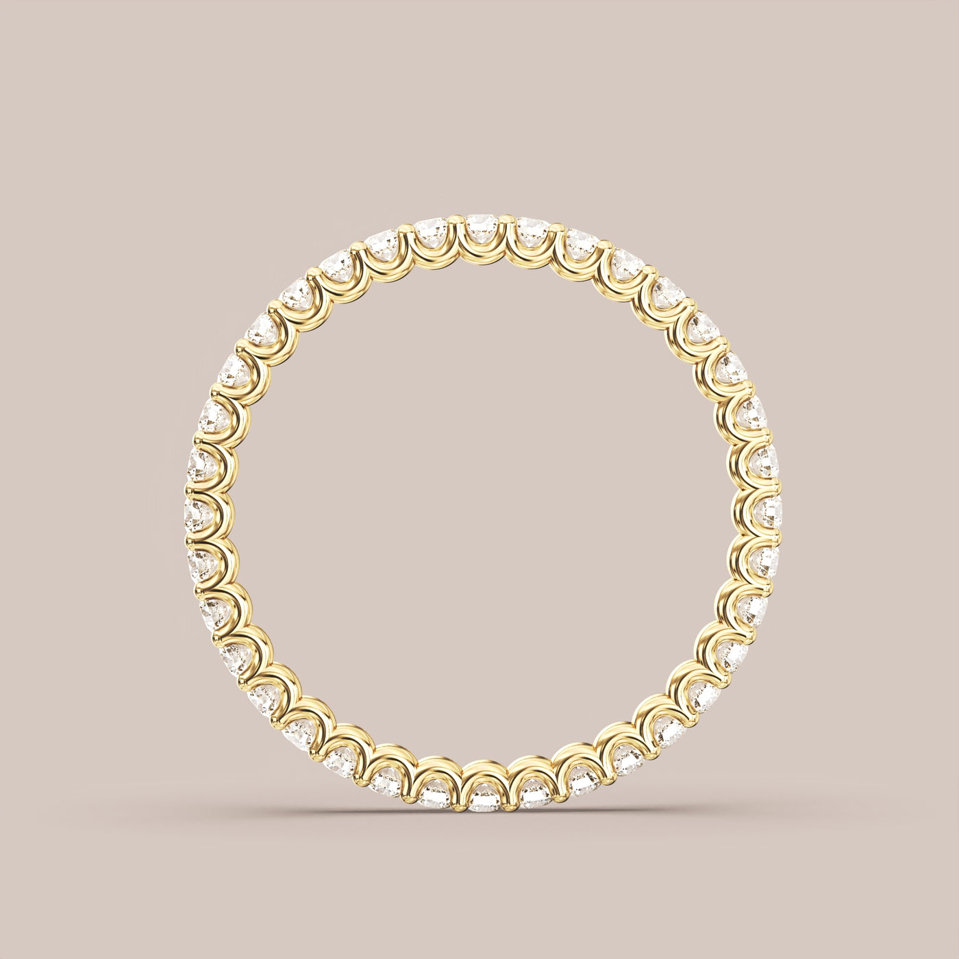 Scallop Diamond Band Full Eternity