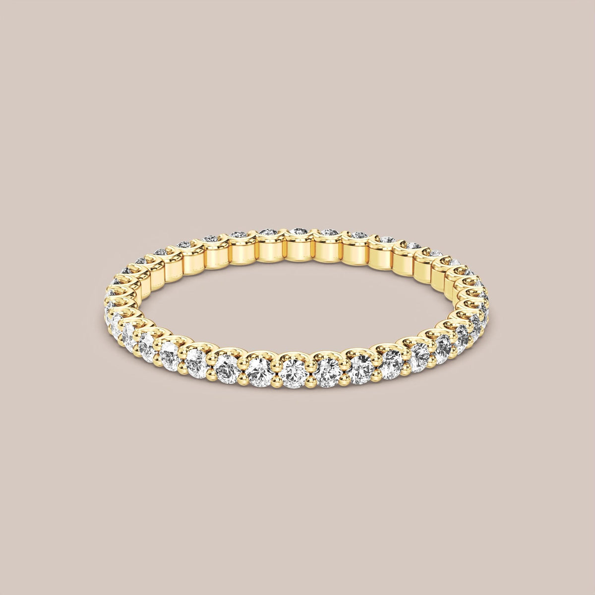 Scallop Diamond Band Full Eternity
