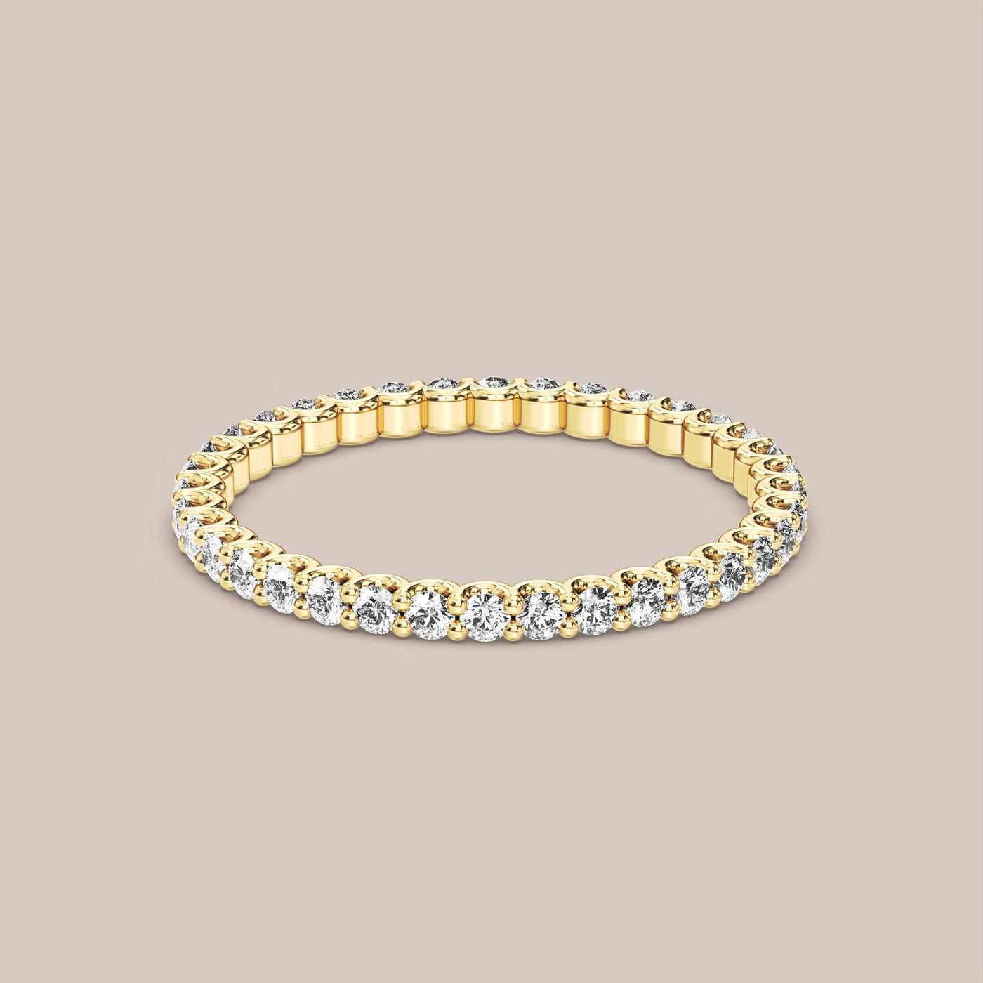 Scallop Diamond Band Full Eternity