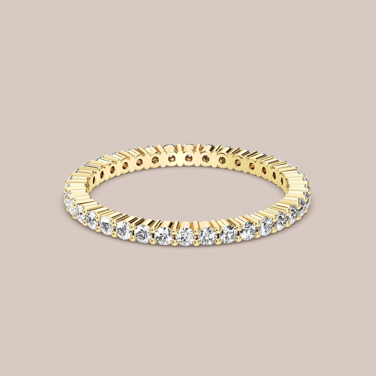Shared Prong Diamond Band Full Eternity