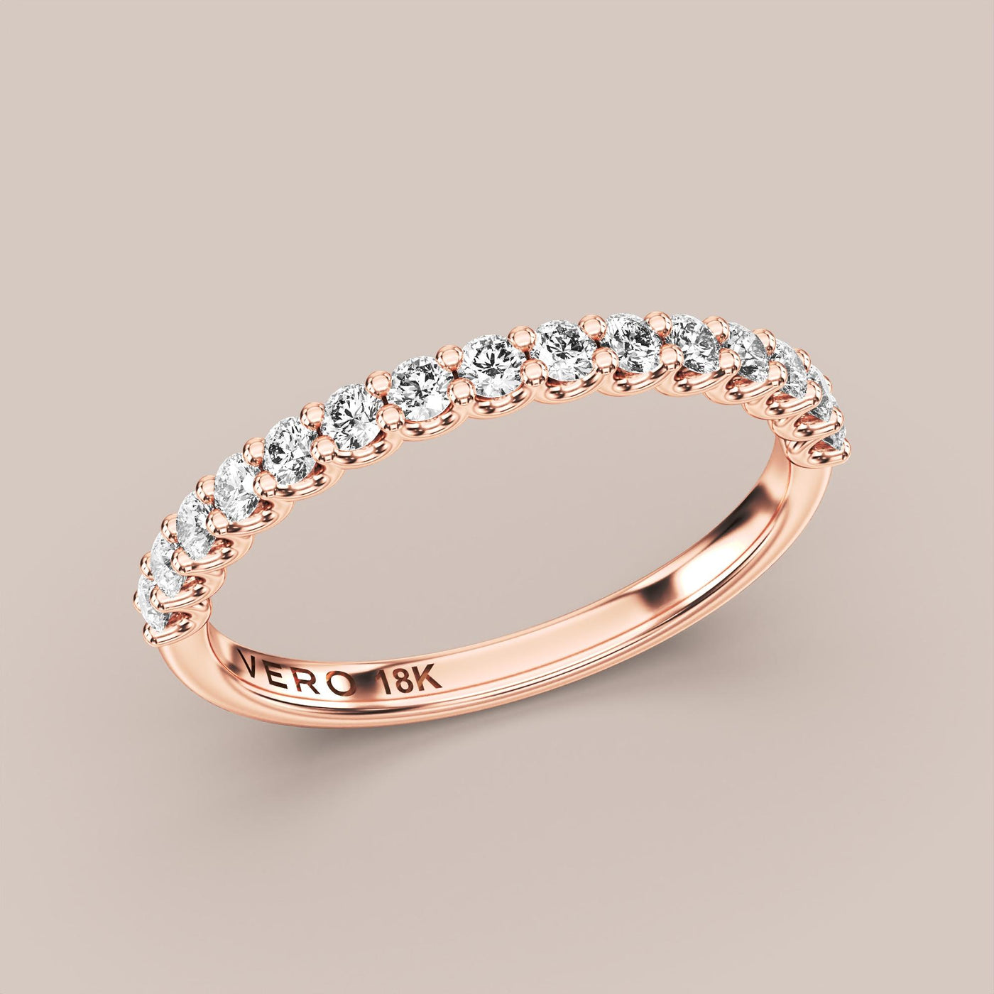 Scallop Diamond Band Half Eternity