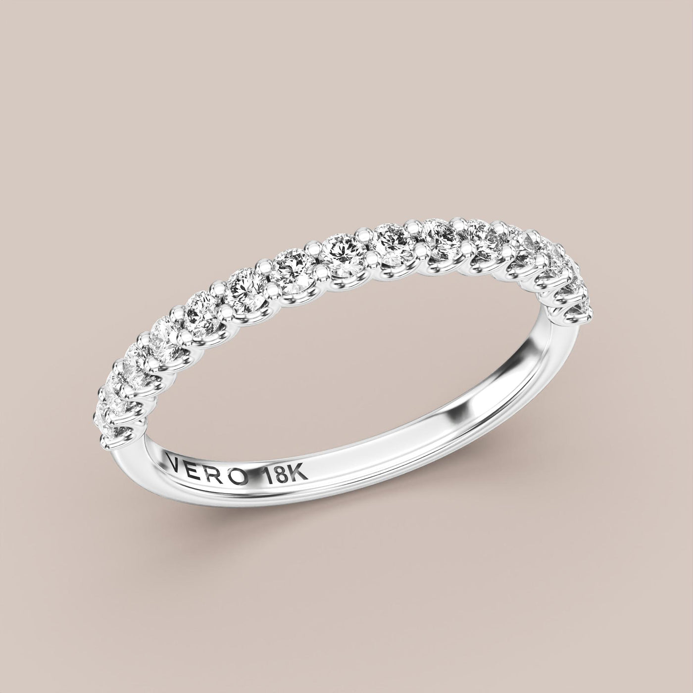 Scallop Diamond Band Half Eternity