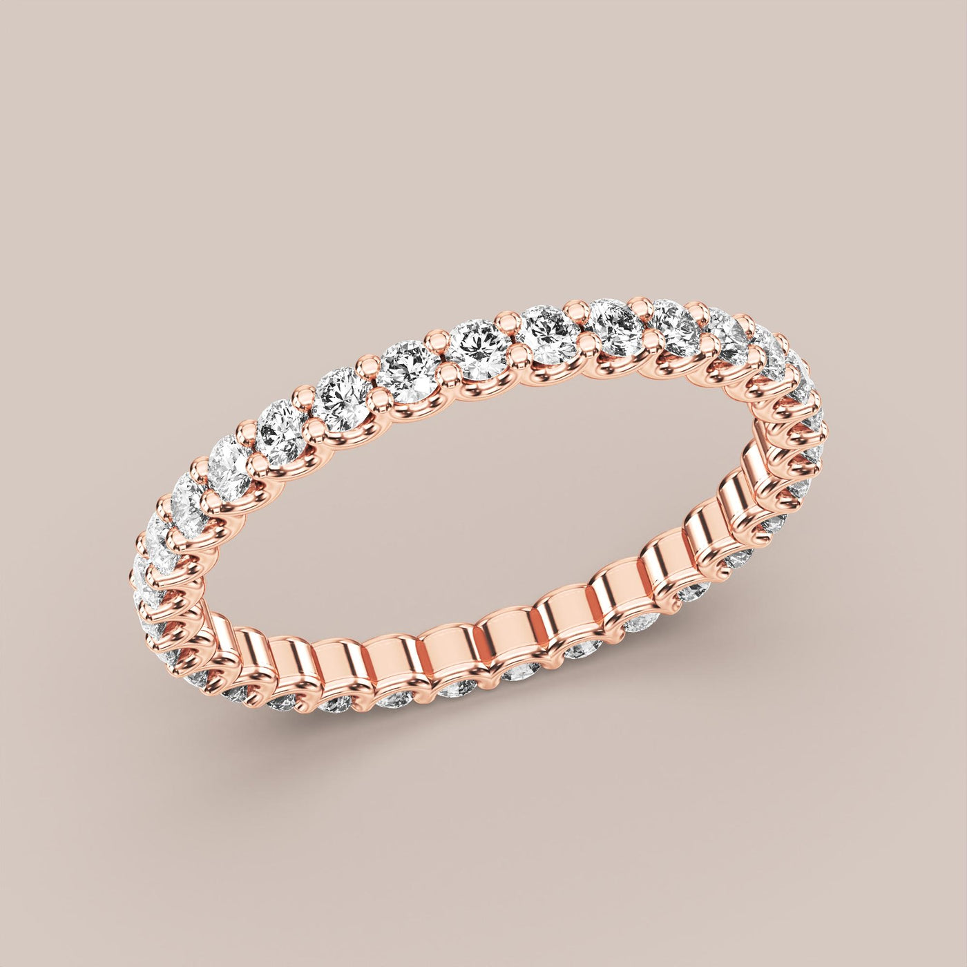Scallop Diamond Band Full Eternity