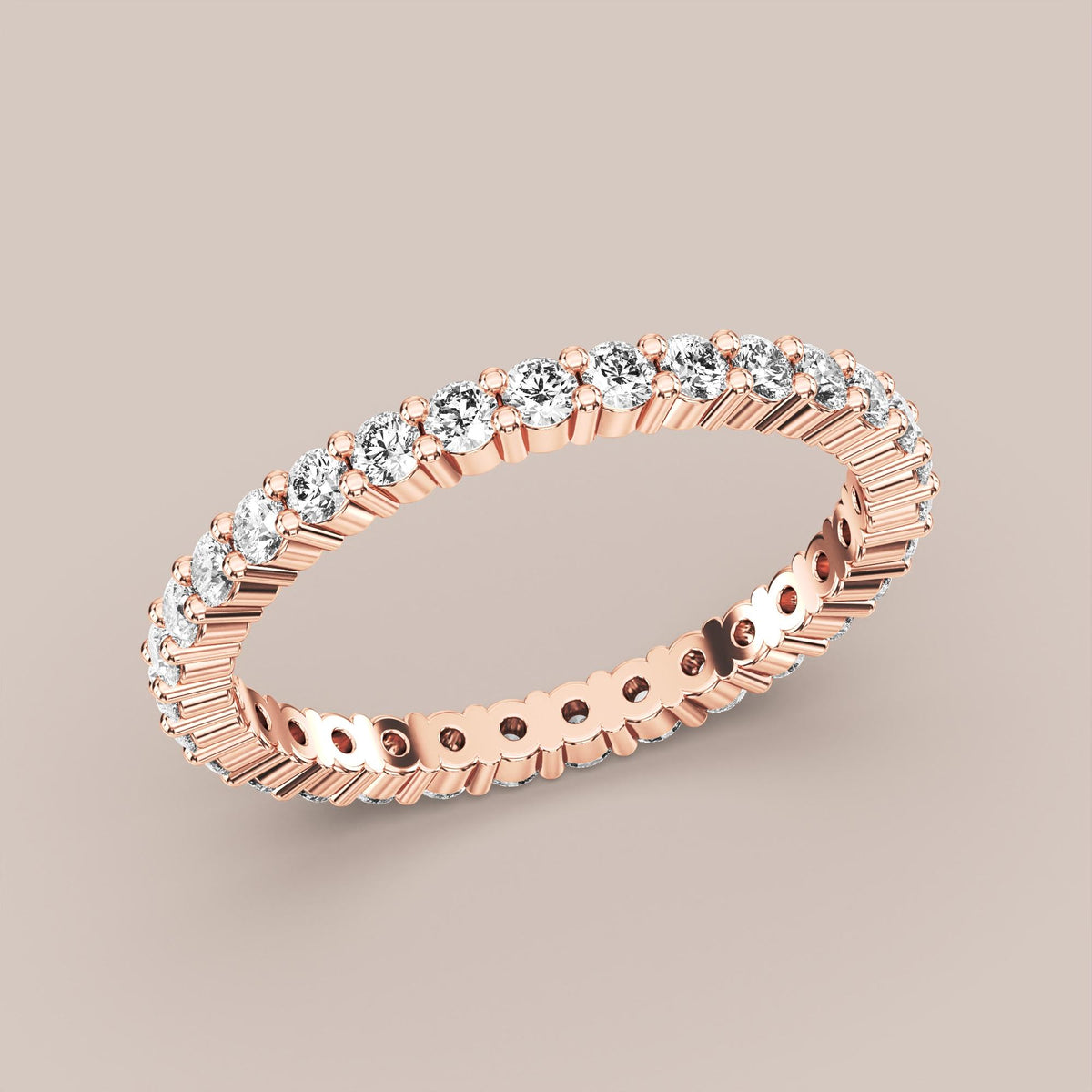 Shared Prong Diamond Band Full Eternity