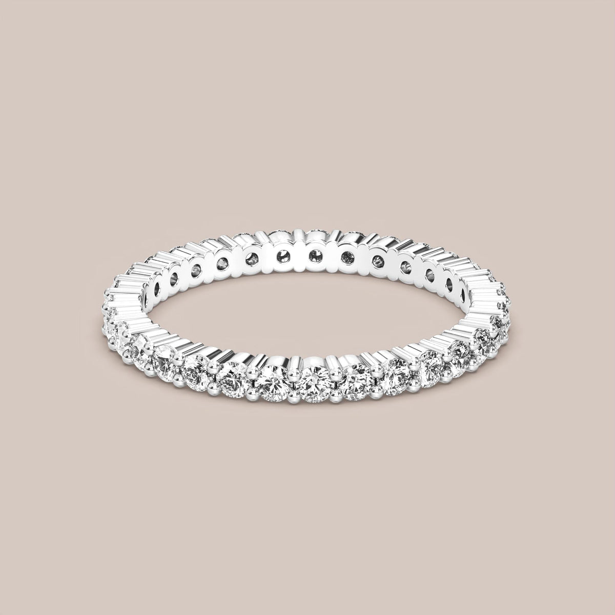 Shared Prong Diamond Band Full Eternity
