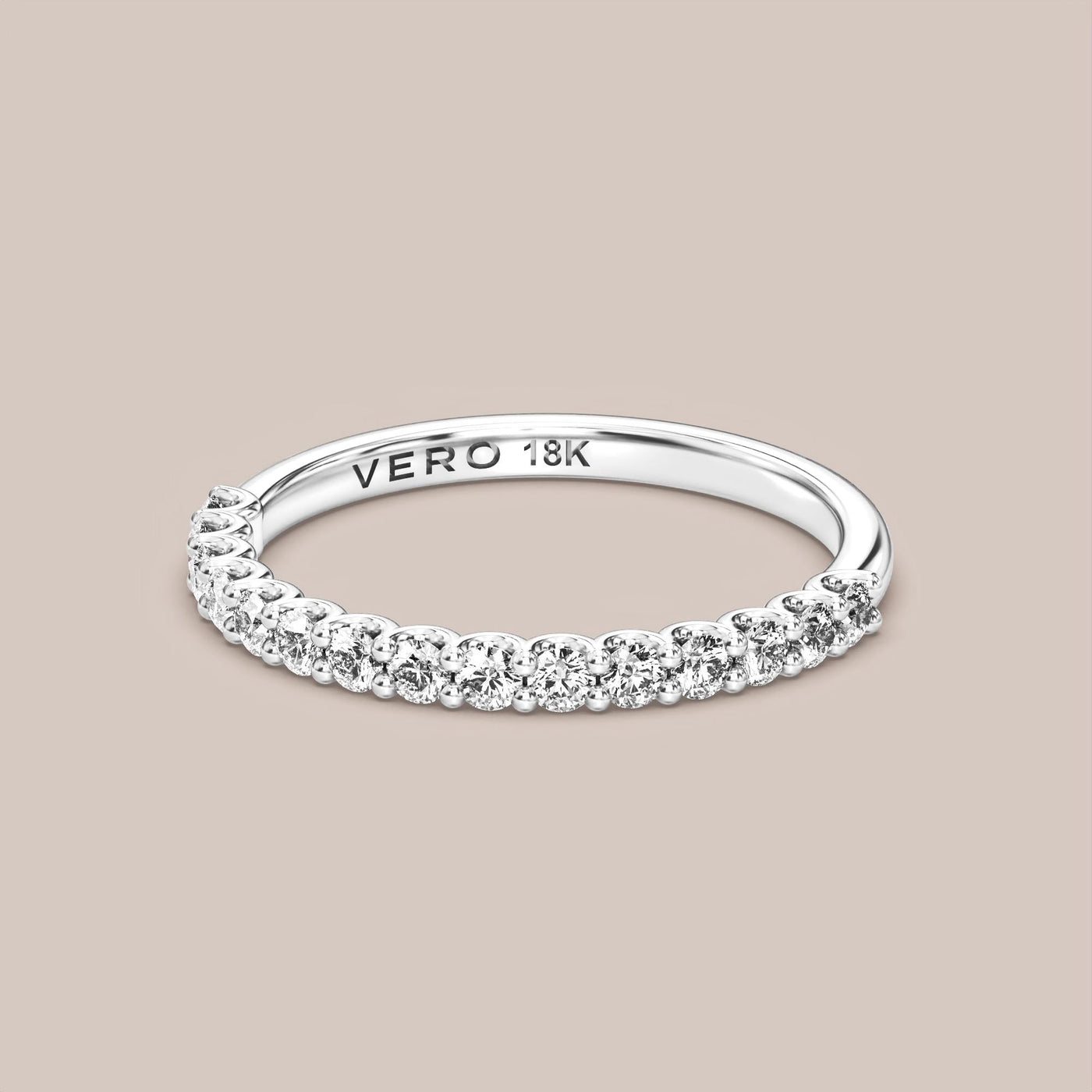 Shared Prong Diamond Band Half Eternity