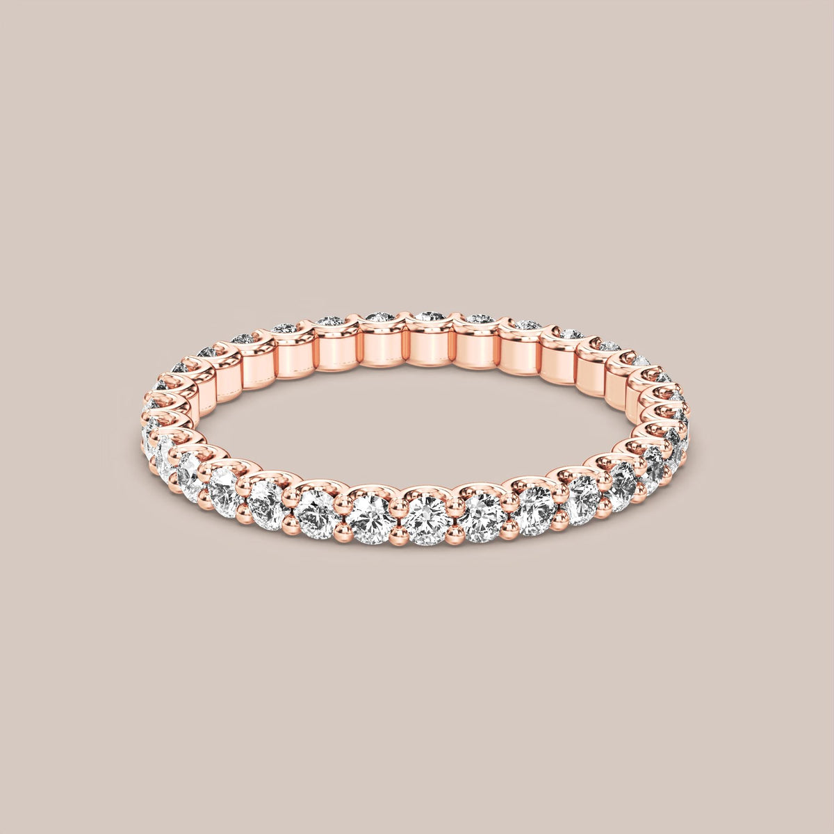Scallop Diamond Band Full Eternity