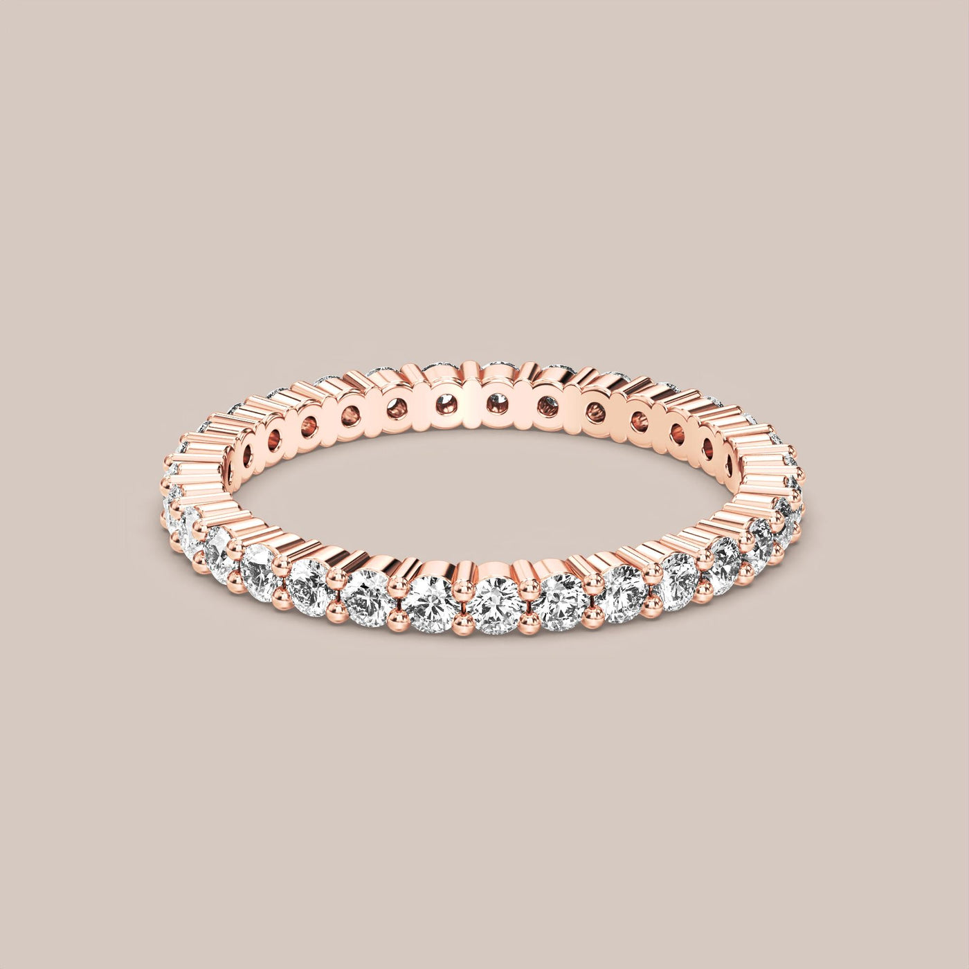 Shared Prong Diamond Band Full Eternity