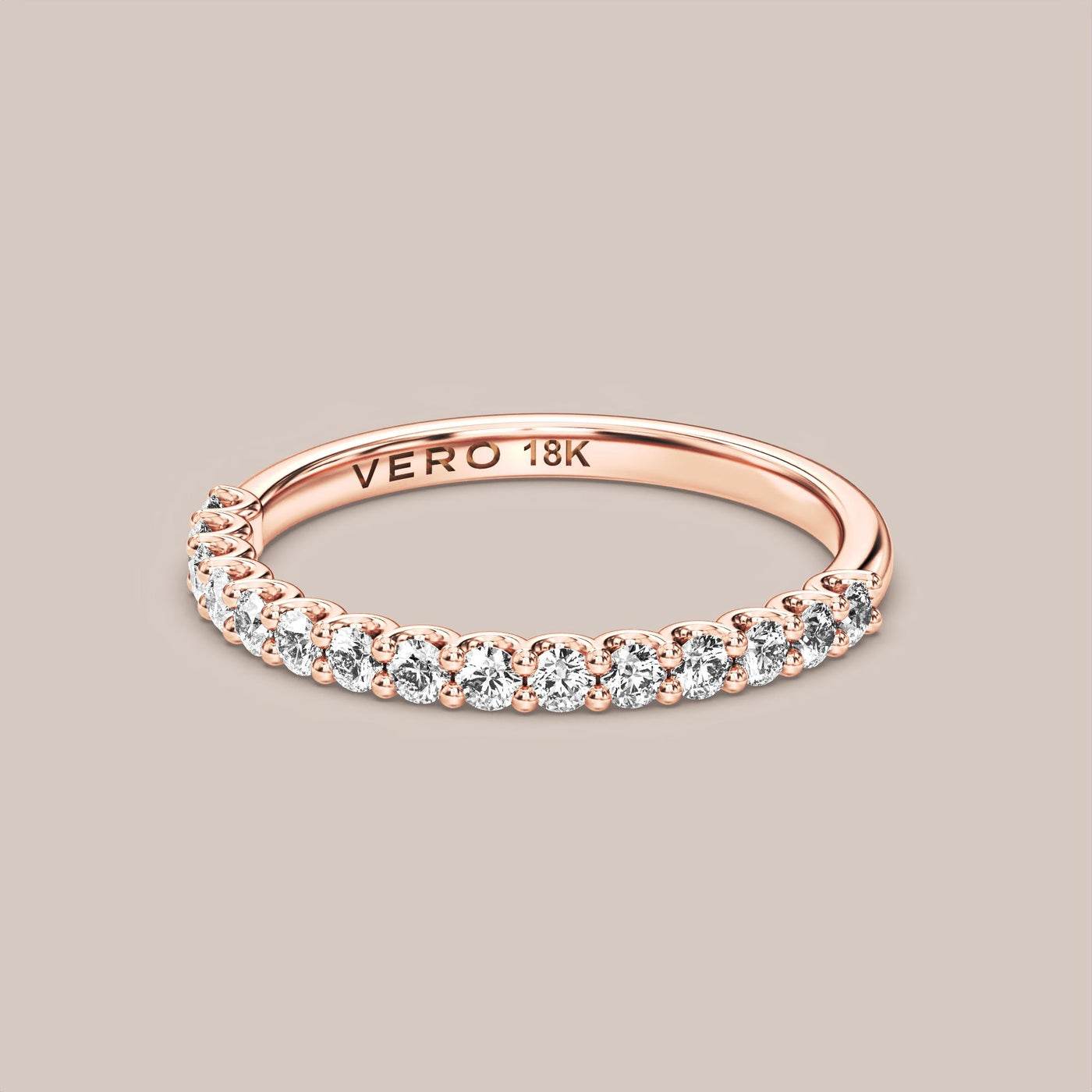 Shared Prong Diamond Band Half Eternity