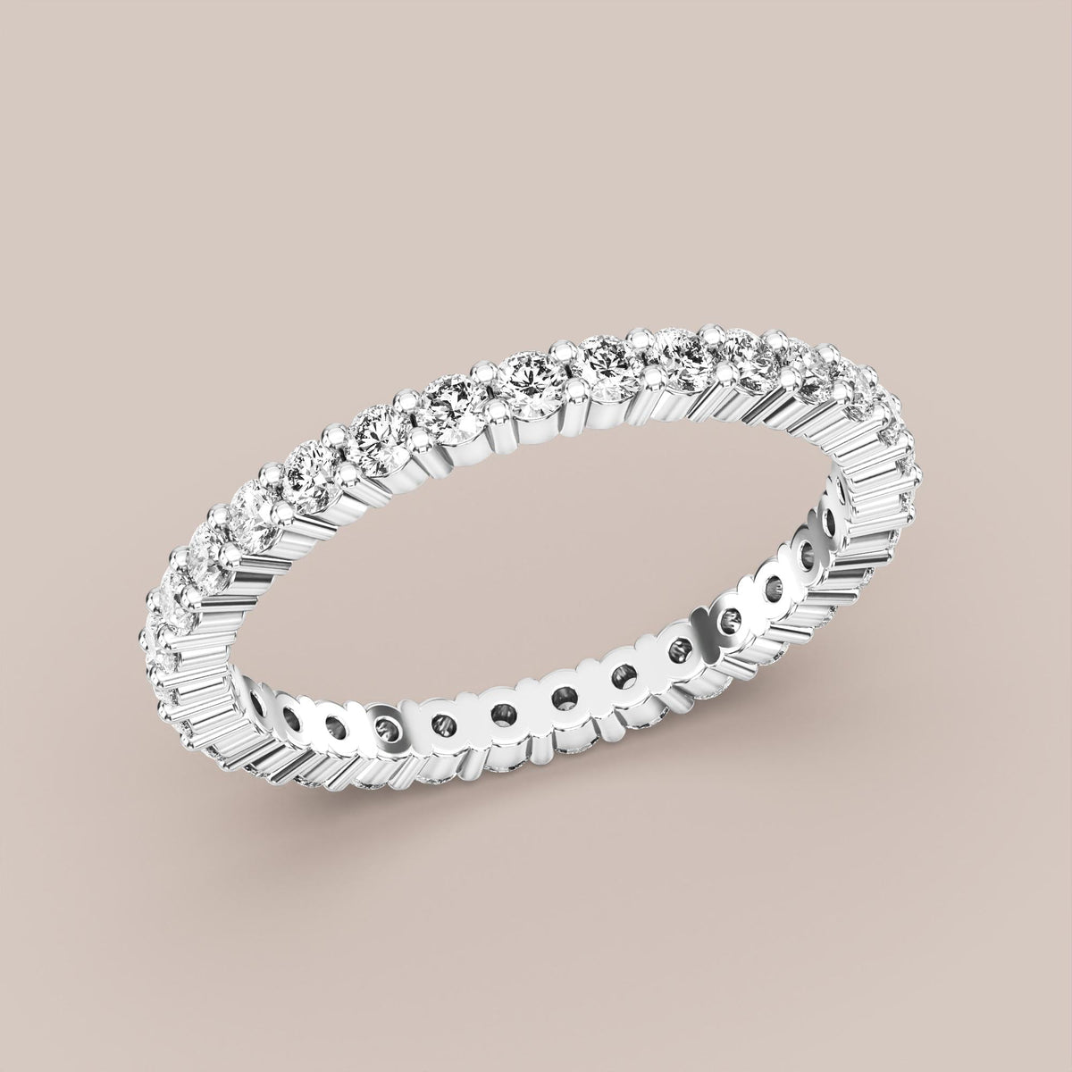 Shared Prong Diamond Band Full Eternity