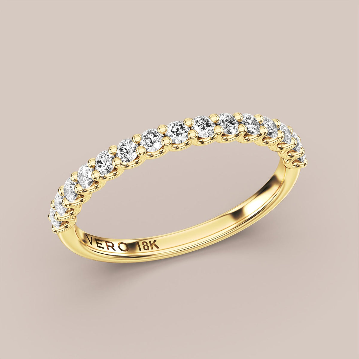 Shared Prong Diamond Band Half Eternity