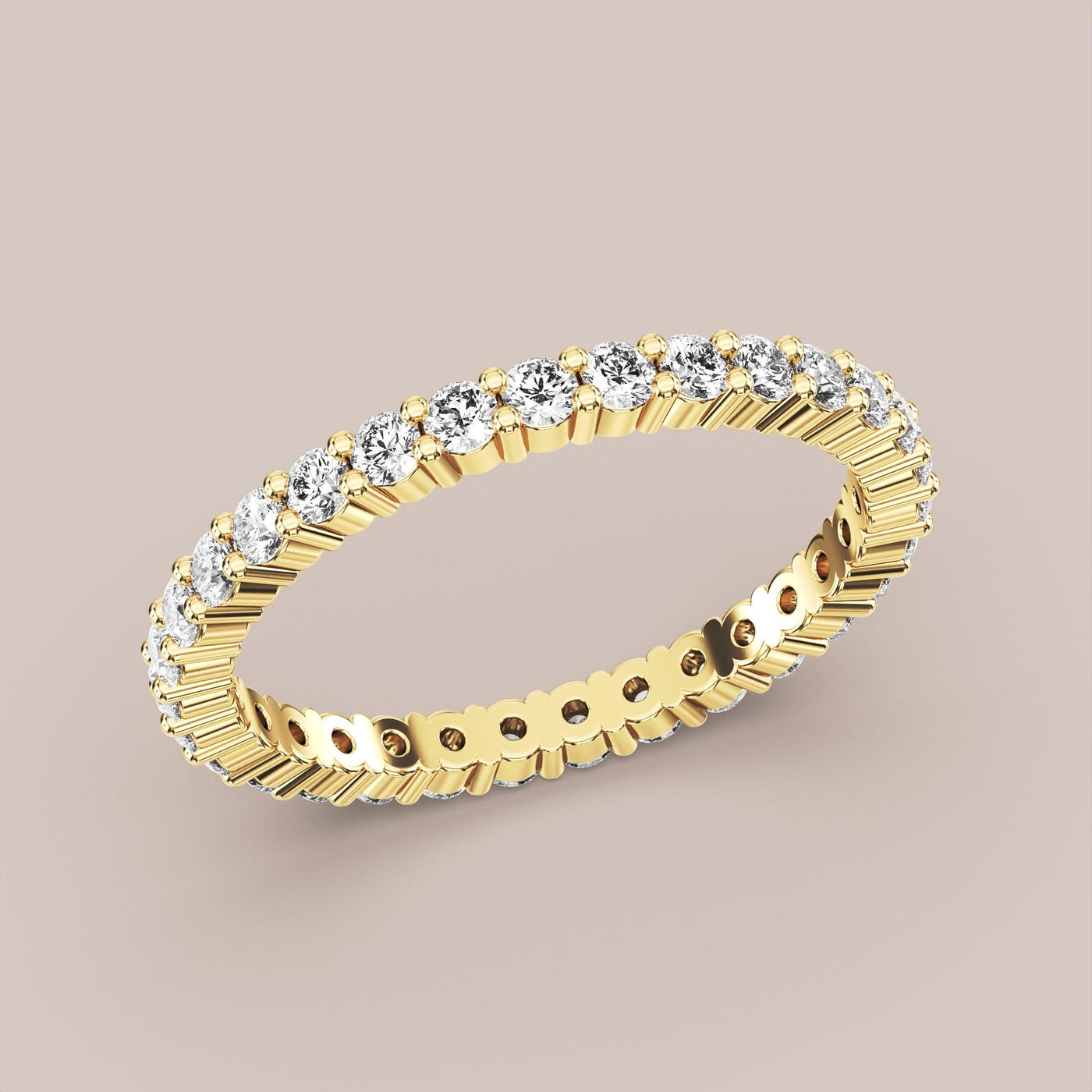 Shared Prong Diamond Band Full Eternity