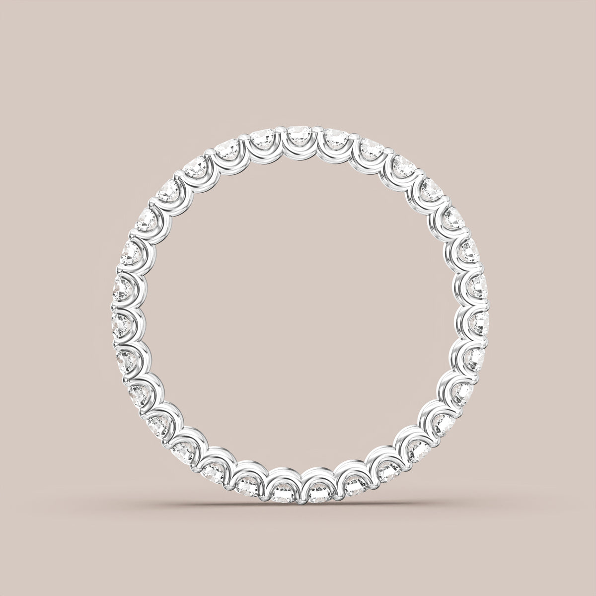 Scallop Diamond Band Full Eternity
