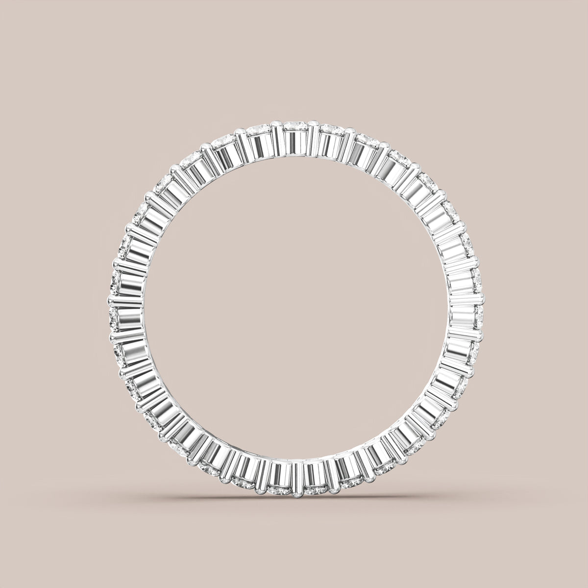 Shared Prong Diamond Band Full Eternity
