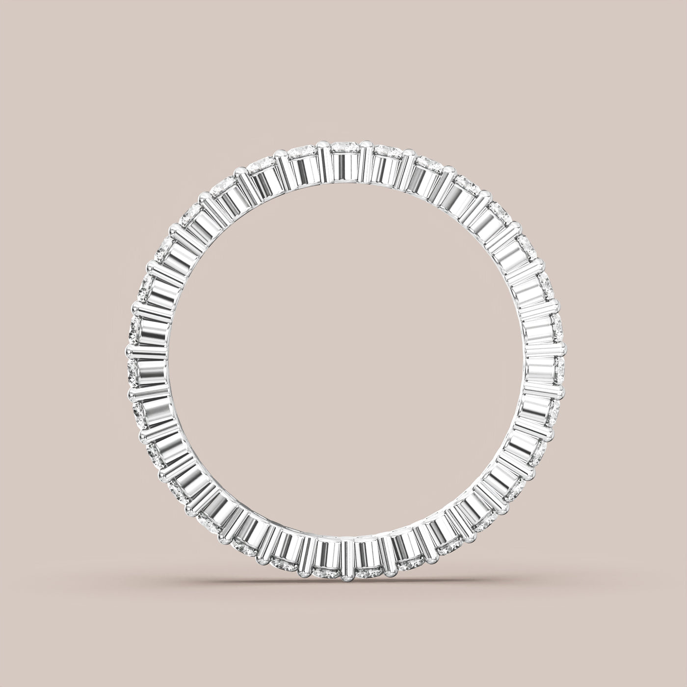 Shared Prong Diamond Band Full Eternity