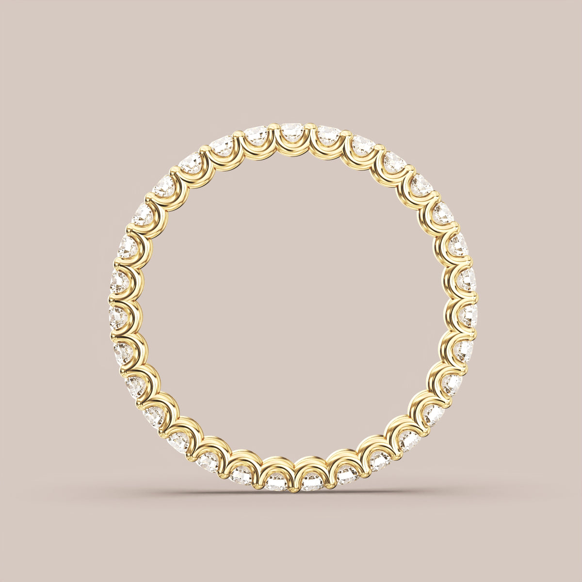 Scallop Diamond Band Full Eternity