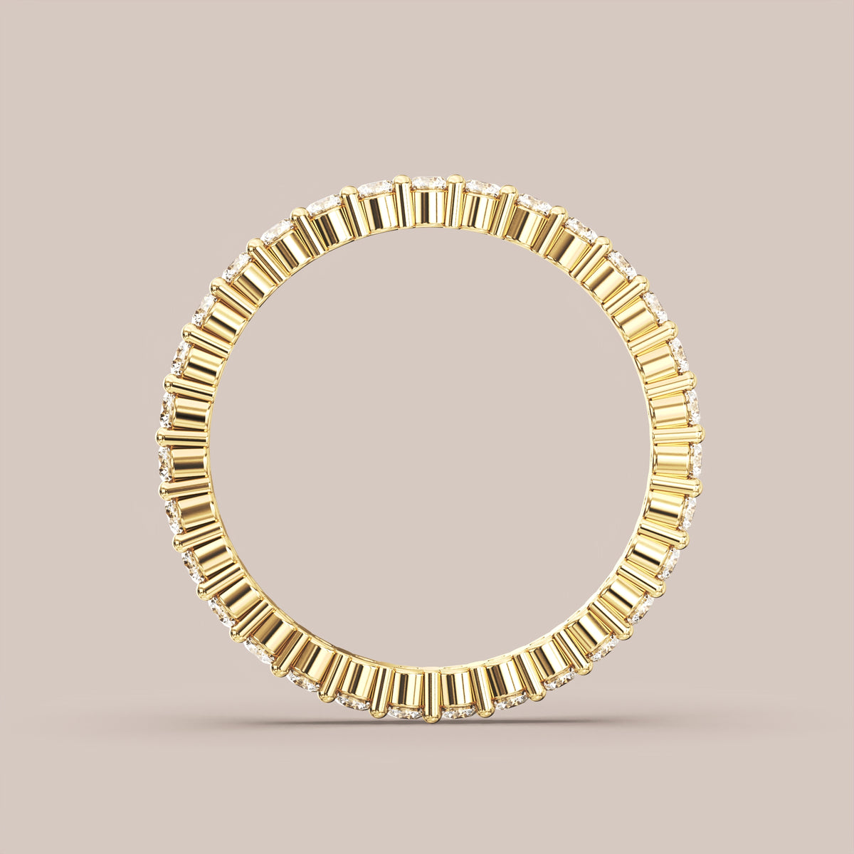 Shared Prong Diamond Band Full Eternity