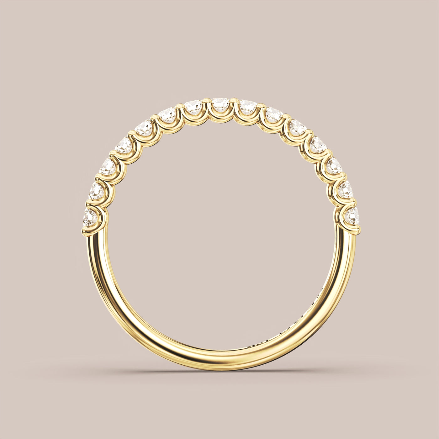 Shared Prong Diamond Band Half Eternity