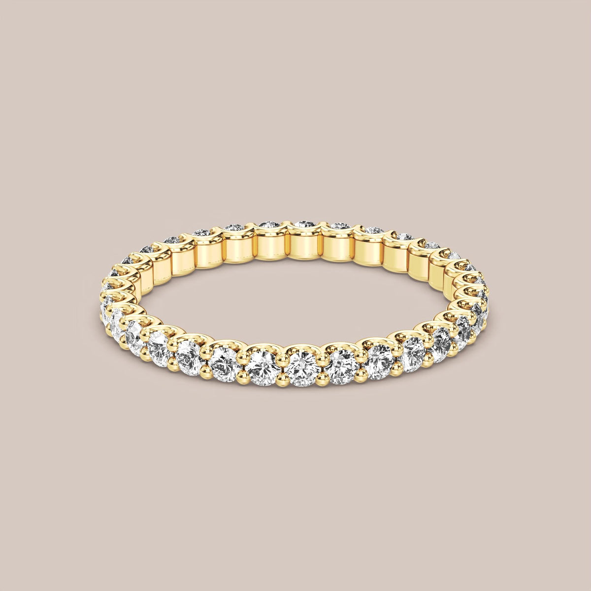 Scallop Diamond Band Full Eternity