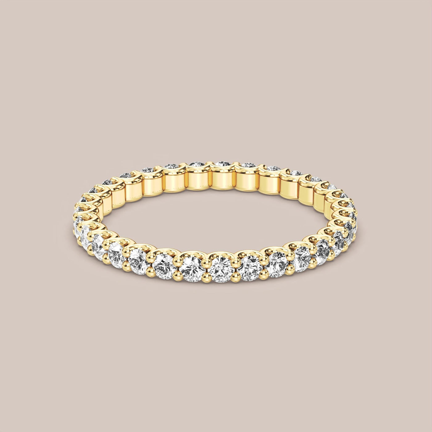 Scallop Diamond Band Full Eternity