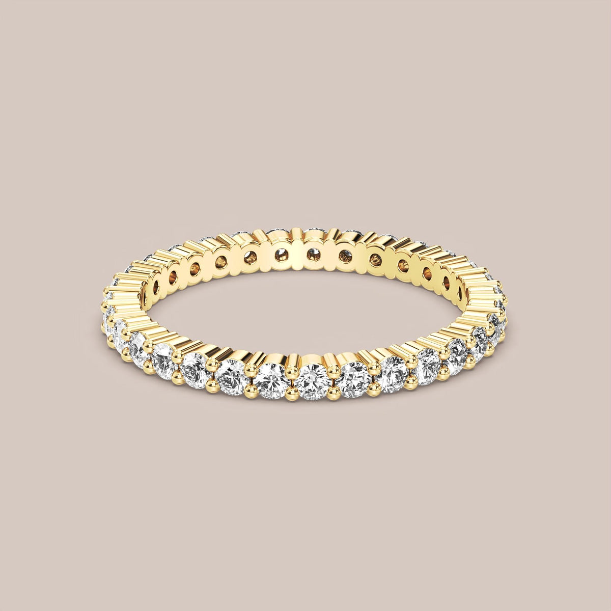 Shared Prong Diamond Band Full Eternity