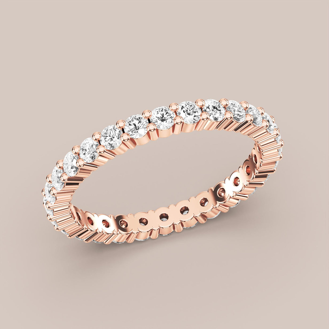 Shared Prong Diamond Band Full Eternity