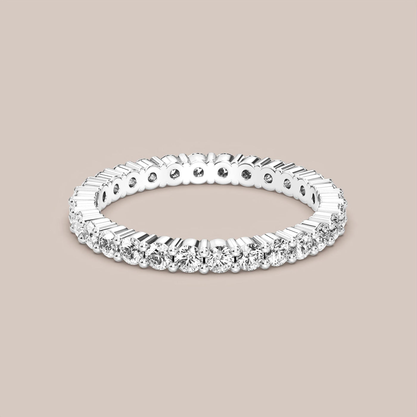 Shared Prong Diamond Band Full Eternity