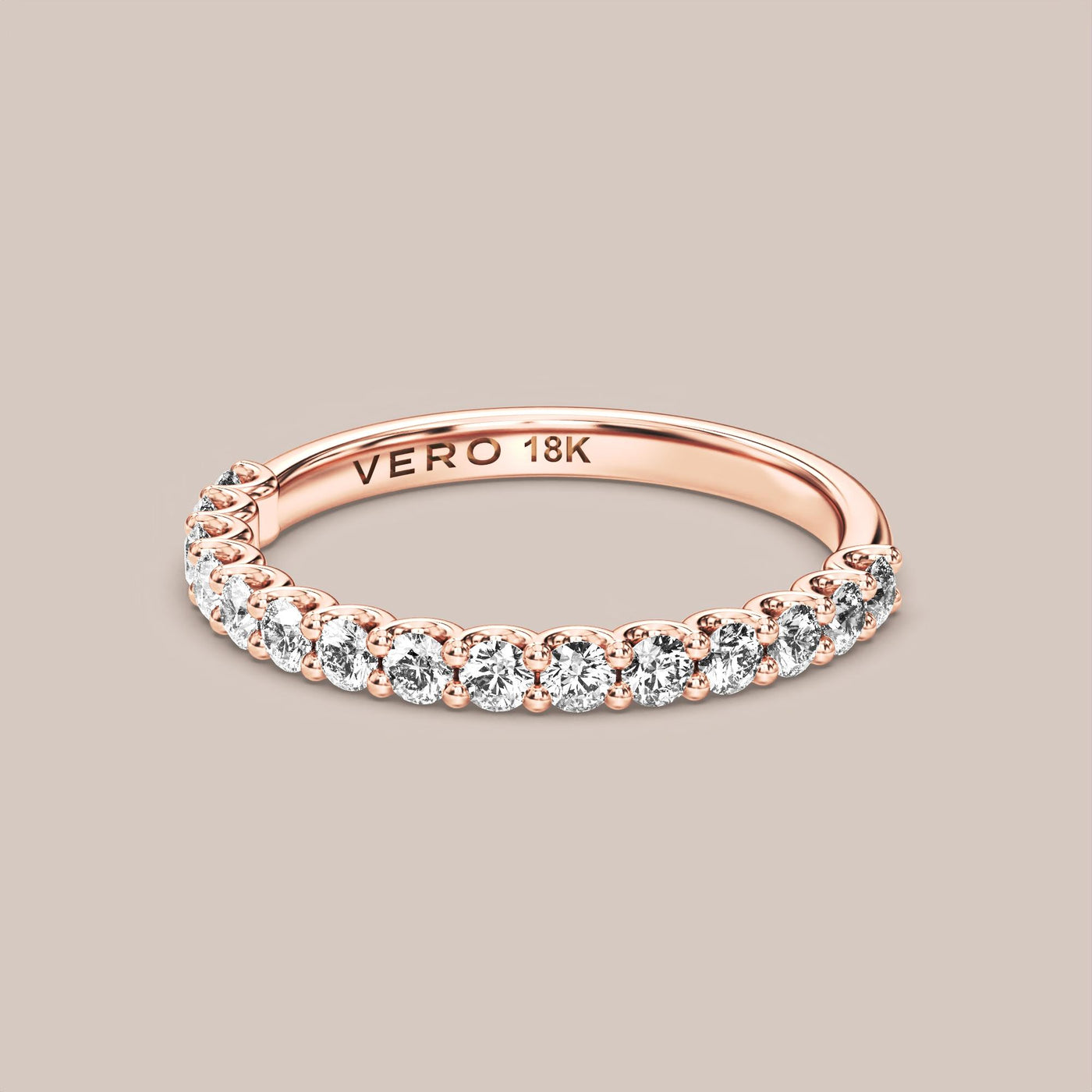 Shared Prong Diamond Band Half Eternity