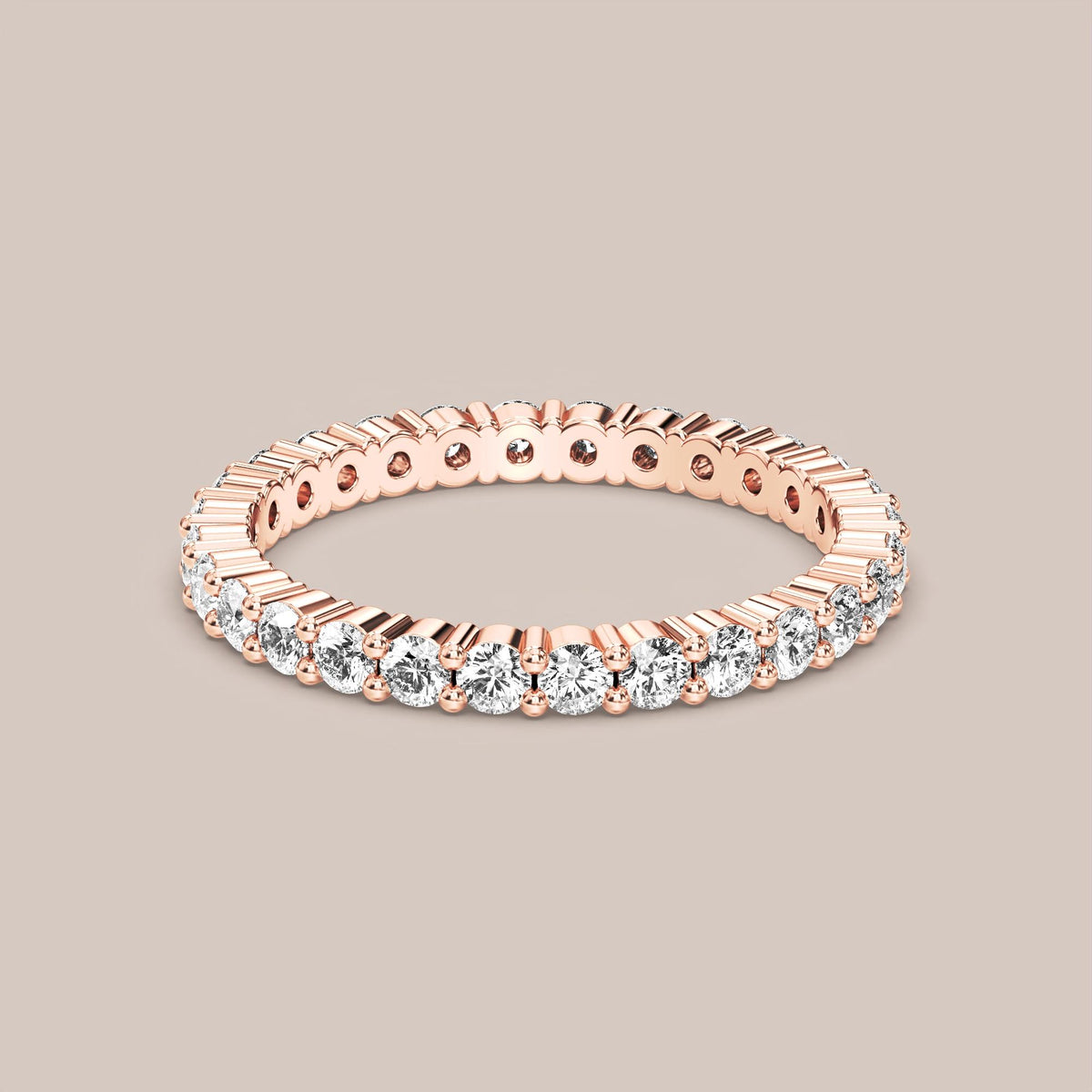 Shared Prong Diamond Band Full Eternity