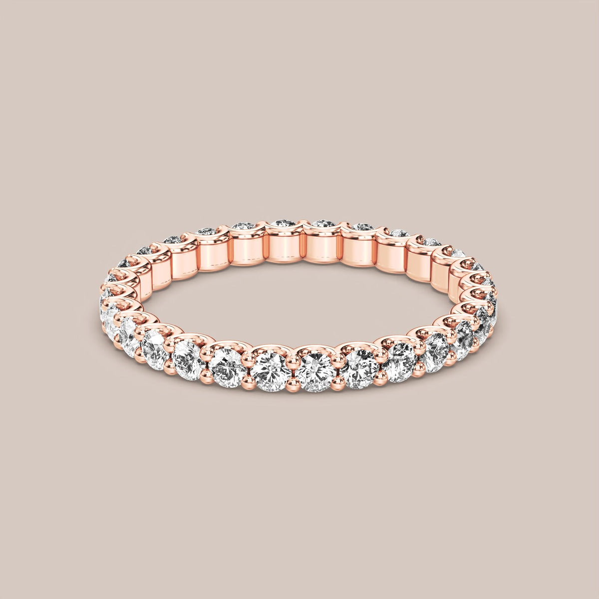 Scallop Diamond Band Full Eternity