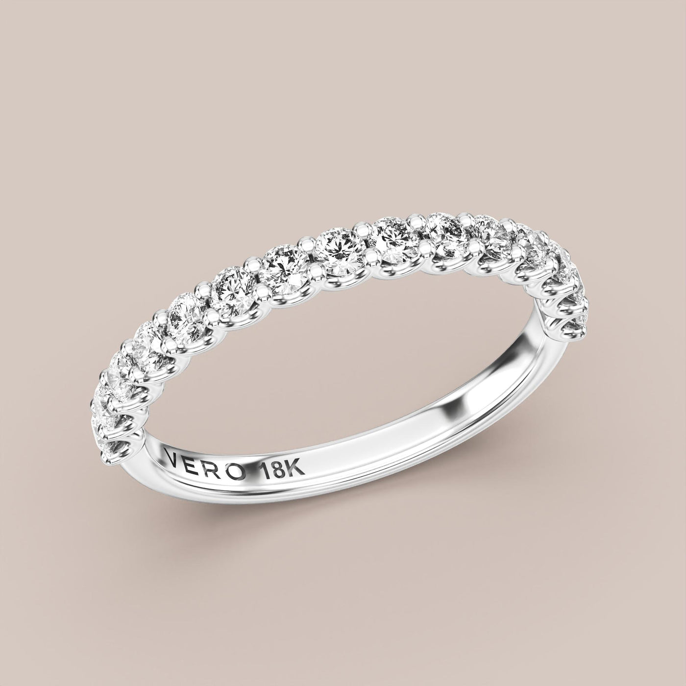 Shared Prong Diamond Band Half Eternity